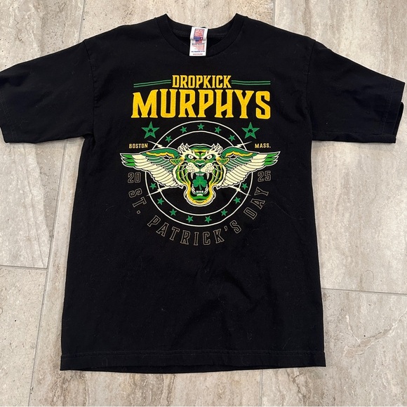 Dropkick Murphys 2025 Tour black tee size medium - Picture 1 of 3